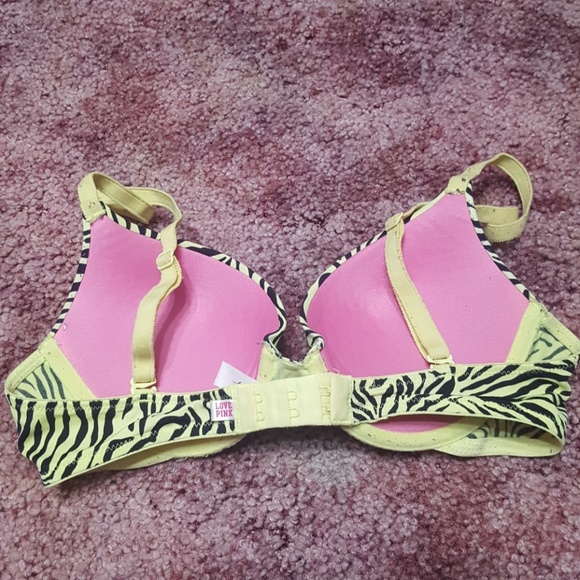 VICTORIA'S SECRET PINK PUSH UP ZEBRA PRINT BRA - Picture 4 of 8